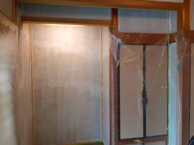 和室のリノベーション工事の様子